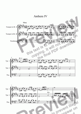 page one of Anthem IV