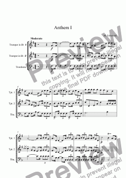 page one of Anthem I