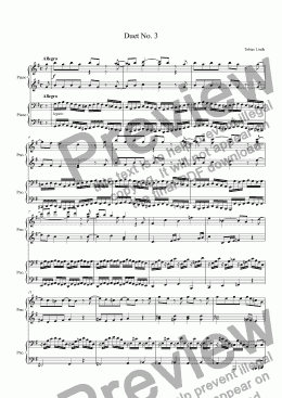 page one of Duet No. 3
