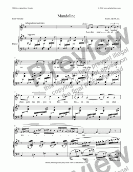 page one of Mandoline