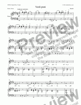 page one of Verdi prati [Alcina: mezzo/alto]