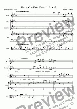 page one of Have You Ever Been In Love? [Contralto and Soprano Duet]