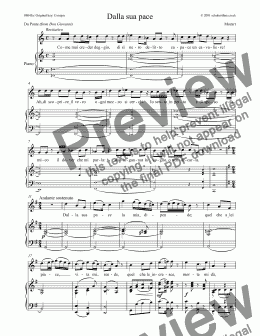 page one of Dalla sua pace [Don Giovanni: tenor]