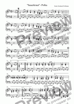 page one of "Sauerkraut"-Polka