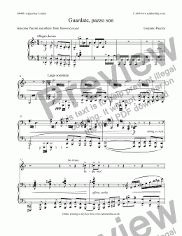 page one of Guardate, pazzo son [Manon Lescaut: tenor]