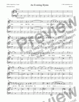 page one of Evening Hymn