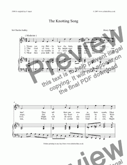 page one of The Knotting Song