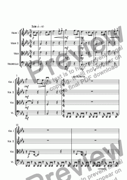 page one of String Quartet no. 2