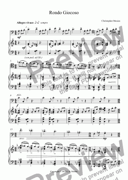 page one of Rondo Giocoso (Double Bass and Piano)