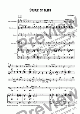 page one of Double or Quits [Jazz 5pce]