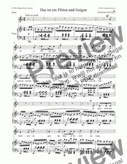 page one of 9 Das ist ein Flöten und Geigen