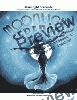 page one of Moonlight Serenade (Glen Miller) for Wind Quintet (Jazz for 5 Wind Series)