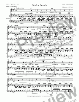 page one of Schöne Fremde  Op.39 no.6