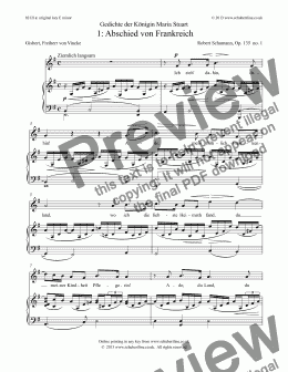 page one of 1: Abschied von Frankreich  Op. 135  no. 1