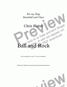 page one of Ball and Rock