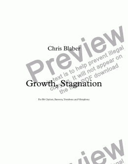 page one of Growth, Stagnation