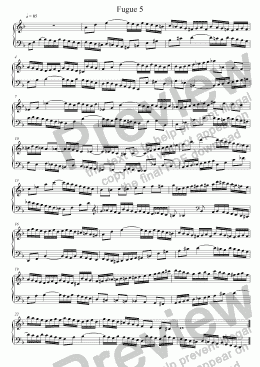 page one of Fugue 5