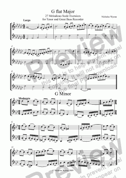page one of The Chromatic recorder for Tenor and Great Bass