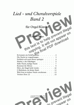 page one of 10 Lied-und Choralvorspiele Band 2
