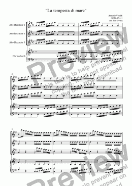 page one of Concerto "La tempesta di mare" RV570 (Vivaldi)