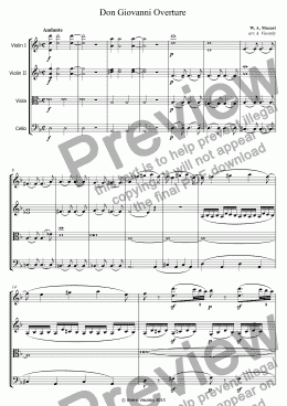 page one of Don Giovanni | Don Juan Overture