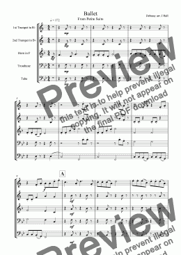 page one of Ballet - Petite Suite