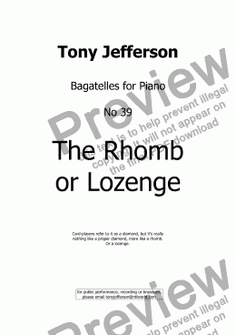 page one of The Rhomb or Lozenge