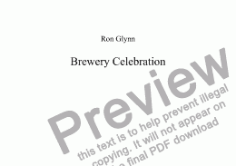 page one of BREWERY CELEBRATION