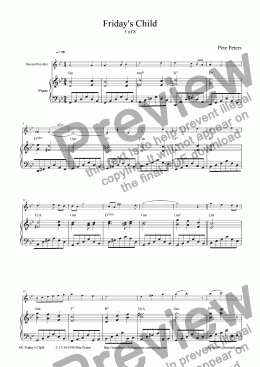 page one of Friday's Child [5 of 8] Descant rec