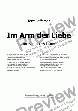 page one of Im Arm der Liebe