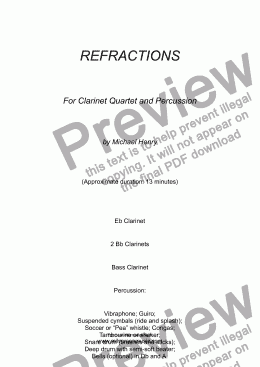 page one of Refractions