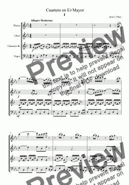 page one of Woodwind Quartet (Mov.I)