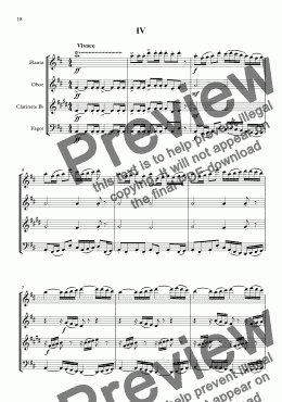 page one of Woodwind Quartet (Mov.IV)