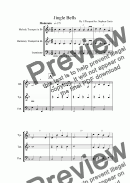 page one of Jingle Bells Trio