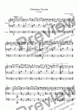page one of Christmas Toccata
