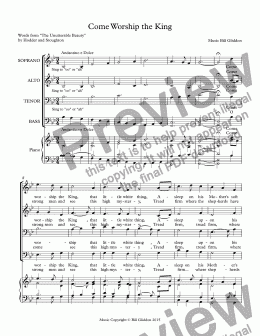 page one of Come Worship the King