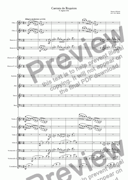 page one of Cantata da Requiem - V