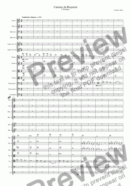 page one of Cantata da Requiem - I