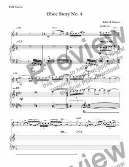 page one of Oboe Story No. 4