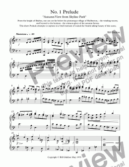 page one of No. 1 Prelude