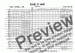 page one of Alone at home - Alto feature - Jazz Waltz  - Big Band