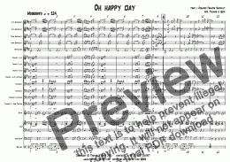 page one of Oh happy day - Big Band