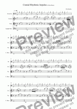 page one of Cranial Rhythmic Impulse (10 Bar Blues)