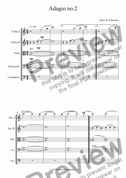 page one of Microsphere V, Adagio no.2