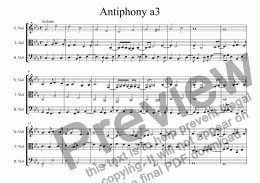 page one of Antiphony a3