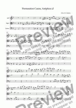 page one of Antiphon a3, Permutation Canon Gm
