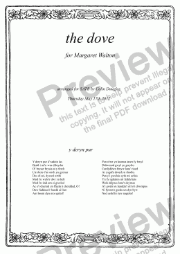 page one of The Dove