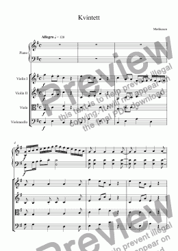 page one of Kvintett
