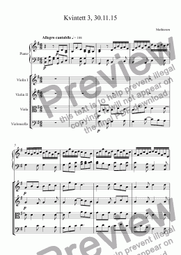 page one of Kvintett 3, 30.11.15