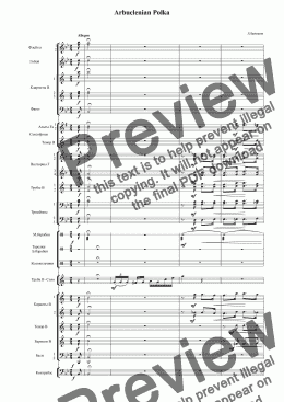 page one of Arbuclenian Polka